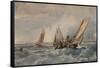 The Fishing Smack, 1835-George Hyde Chambers-Framed Stretched Canvas