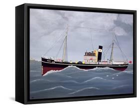 The Fishing Trawler-Vincent Haddelsey-Framed Stretched Canvas