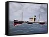 The Fishing Trawler-Vincent Haddelsey-Framed Stretched Canvas