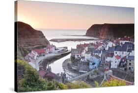 The Fishing Village of Staithes in the North York Moors-Julian Elliott-Stretched Canvas