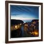 The Fishing Village of Staithes on the Yorkshire Coast, Just before Dawn-John Potter-Framed Photographic Print