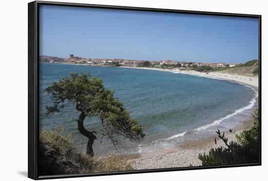 The Fishing Village, Resort and Beach of Isola Rossa, Sardinia, Italy, Mediterranean-Ethel Davies-Framed Photographic Print