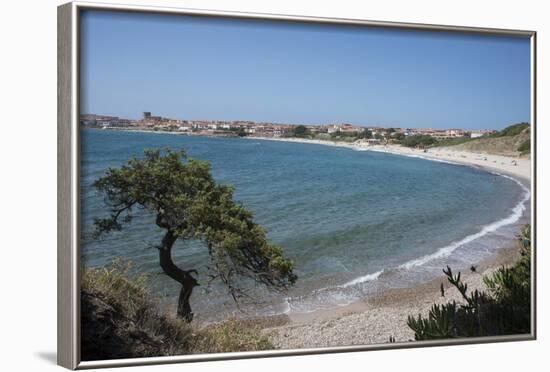 The Fishing Village, Resort and Beach of Isola Rossa, Sardinia, Italy, Mediterranean-Ethel Davies-Framed Photographic Print