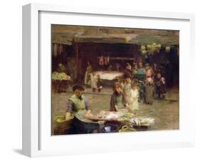 The Fishmarket, Patrick Street, 1893-Walter Frederick Osborne-Framed Giclee Print