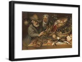 The Fishmarket-Bartolomeo Passarotti-Framed Giclee Print