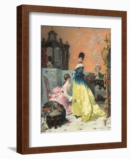 The Fitting-Alfred Emile Stevens-Framed Giclee Print