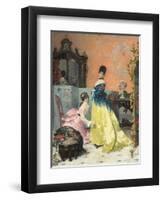 The Fitting-Alfred Emile Stevens-Framed Giclee Print