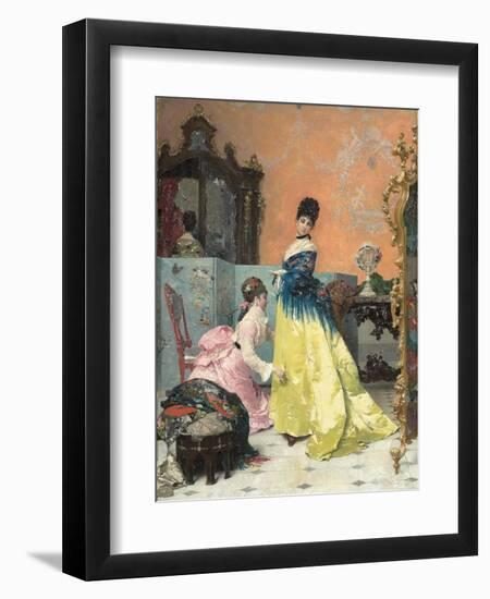 The Fitting-Alfred Emile Stevens-Framed Giclee Print