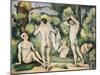 The Five Bathers, circa 1880-82-Paul Cézanne-Mounted Giclee Print