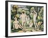 The Five Bathers, circa 1880-82-Paul Cézanne-Framed Giclee Print