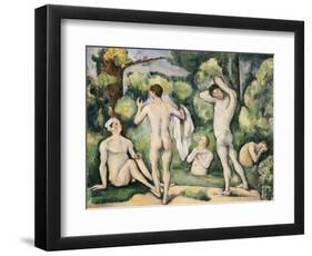 The Five Bathers, circa 1880-82-Paul Cézanne-Framed Giclee Print