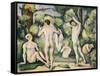 The Five Bathers, circa 1880-82-Paul Cézanne-Framed Stretched Canvas