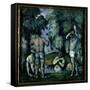 The Five Bathers-Paul Cézanne-Framed Stretched Canvas