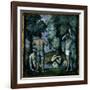 The Five Bathers-Paul Cézanne-Framed Giclee Print