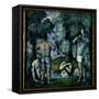 The Five Bathers-Paul Cézanne-Framed Stretched Canvas