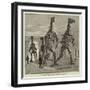 The Five Fossil Iguanodons in the Bernissart Gallery of the Natural History Museum at Brussels-null-Framed Giclee Print