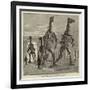 The Five Fossil Iguanodons in the Bernissart Gallery of the Natural History Museum at Brussels-null-Framed Giclee Print