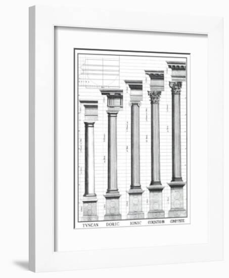 The Five Orders of Architecture-Claude Perrault-Framed Art Print