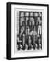 The Five Orders of George III's Wigs by William Hogarth-William Hogarth-Framed Giclee Print