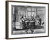 The Five Senses, Hearing Allegory, Etching-Abraham Bosse-Framed Giclee Print