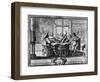 The Five Senses, Hearing Allegory, Etching-Abraham Bosse-Framed Giclee Print