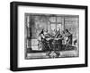 The Five Senses, Hearing Allegory, Etching-Abraham Bosse-Framed Giclee Print