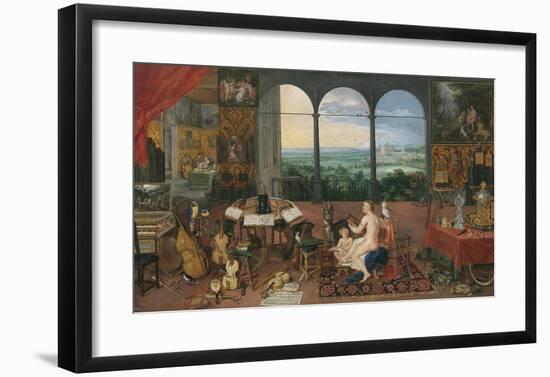 The Five Senses - Hearing-Peter Paul Rubens-Framed Premium Giclee Print