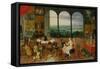 The Five Senses: Hearing-Jan Brueghel the Elder-Framed Stretched Canvas