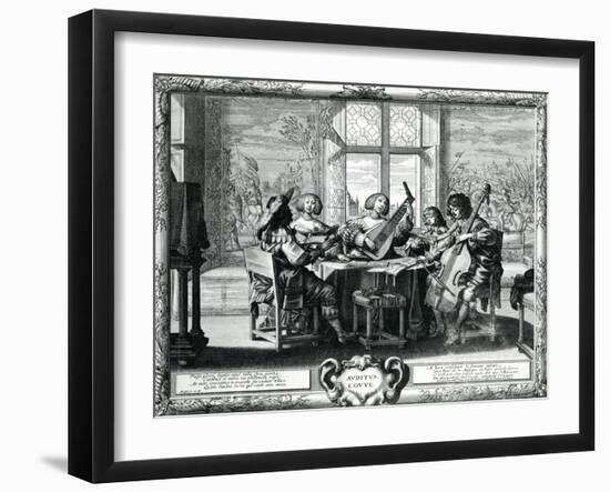 The Five Senses - Hearing-Abraham Bosse-Framed Giclee Print