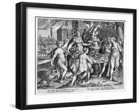 The Five Senses, Late 16th Century-Adriaen Collaert-Framed Giclee Print