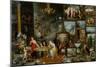 The Five Senses: Sight and Smell-Jan Brueghel the Elder-Mounted Giclee Print