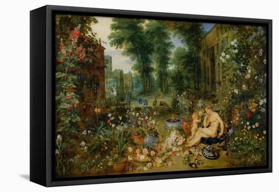 The Five Senses: Smell-Jan Brueghel the Elder-Framed Stretched Canvas