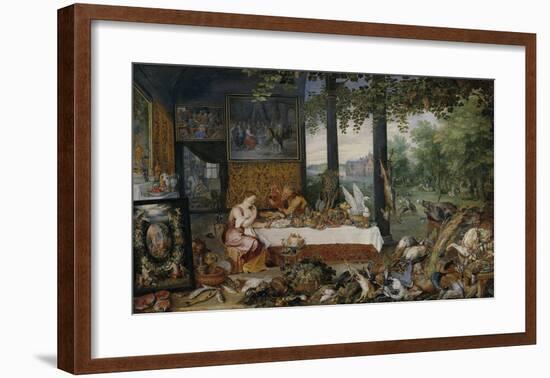 The Five Senses - Taste-Peter Paul Rubens-Framed Premium Giclee Print