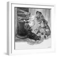 The Five Senses: Touch, c.1912-Franz Von Bayros-Framed Giclee Print