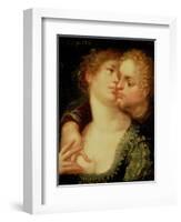 The Five Senses: Touch-Hans von Aachen-Framed Giclee Print