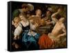 The Five Senses-Jan van Bijlert or Bylert-Framed Stretched Canvas