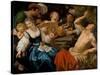 The Five Senses-Jan van Bijlert or Bylert-Stretched Canvas