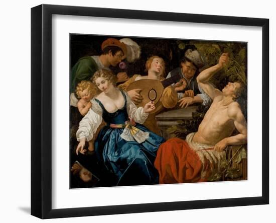 The Five Senses-Jan van Bijlert or Bylert-Framed Giclee Print