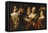 The Five Senses-Jan The Elder Lievens-Framed Stretched Canvas