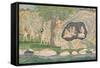 The Five Siddhas Make their Way to the Kailasha Mountains, C.1820-Purkhu-Framed Stretched Canvas