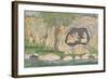 The Five Siddhas Make their Way to the Kailasha Mountains, C.1820-Purkhu-Framed Giclee Print