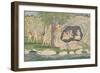 The Five Siddhas Make their Way to the Kailasha Mountains, C.1820-Purkhu-Framed Giclee Print