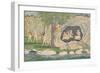 The Five Siddhas Make their Way to the Kailasha Mountains, C.1820-Purkhu-Framed Giclee Print