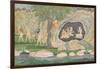 The Five Siddhas Make their Way to the Kailasha Mountains, C.1820-Purkhu-Framed Giclee Print