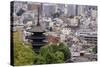 The Five-Tiered Pagoda of To-Ji, Looks Out over the Modern City of Kyoto, Japan-Paul Dymond-Stretched Canvas