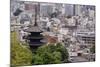 The Five-Tiered Pagoda of To-Ji, Looks Out over the Modern City of Kyoto, Japan-Paul Dymond-Mounted Photographic Print