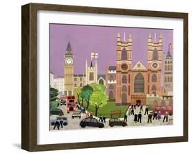 The Five Towers of Westminster-William Cooper-Framed Giclee Print