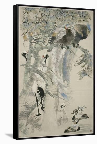 The Five Virtues, Qing Dynasty, 1895-Ren Yi-Framed Stretched Canvas