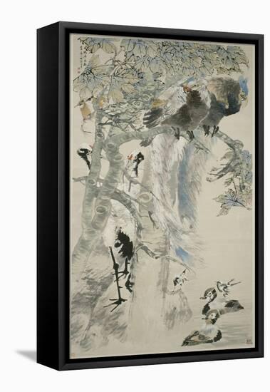 The Five Virtues, Qing Dynasty, 1895-Ren Yi-Framed Stretched Canvas