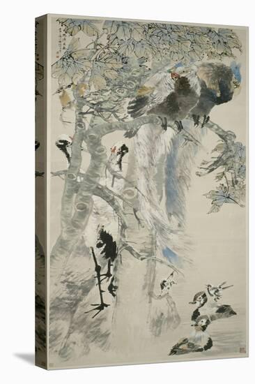 The Five Virtues, Qing Dynasty, 1895-Ren Yi-Stretched Canvas